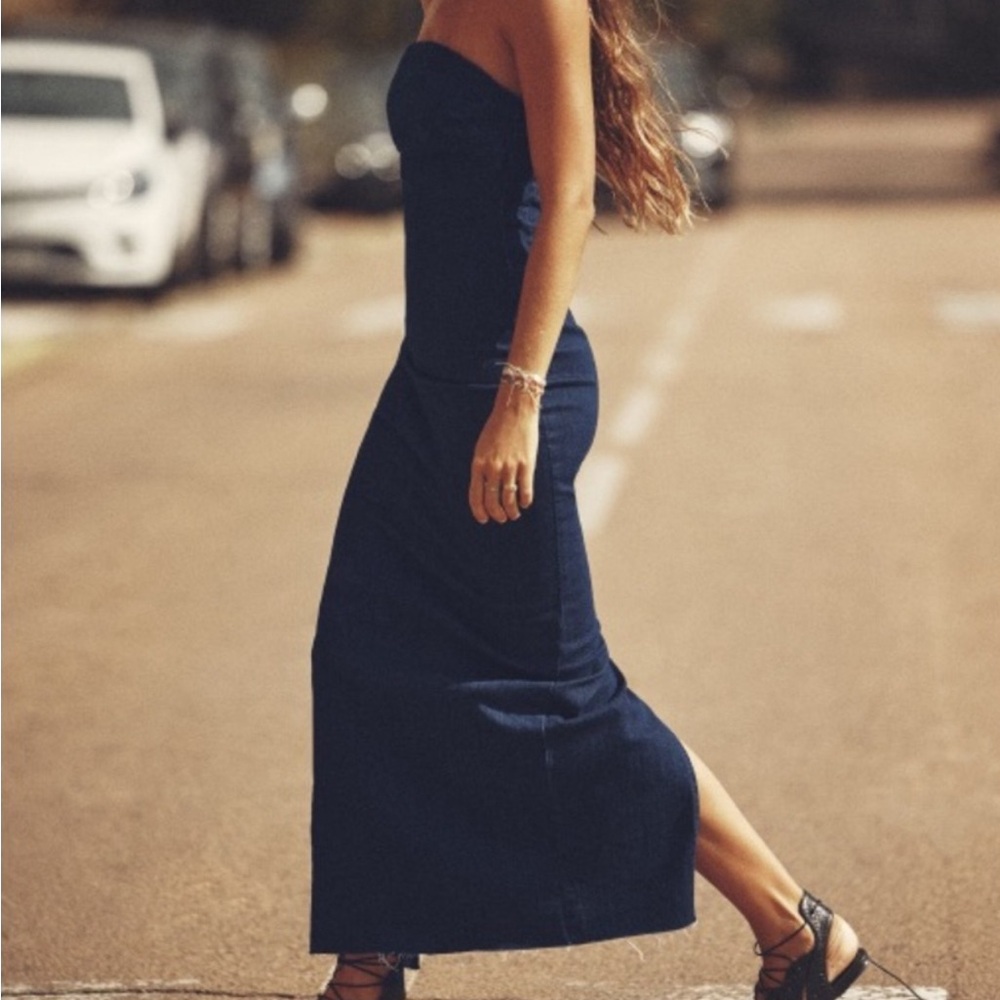 Zara Denim Tube Dress